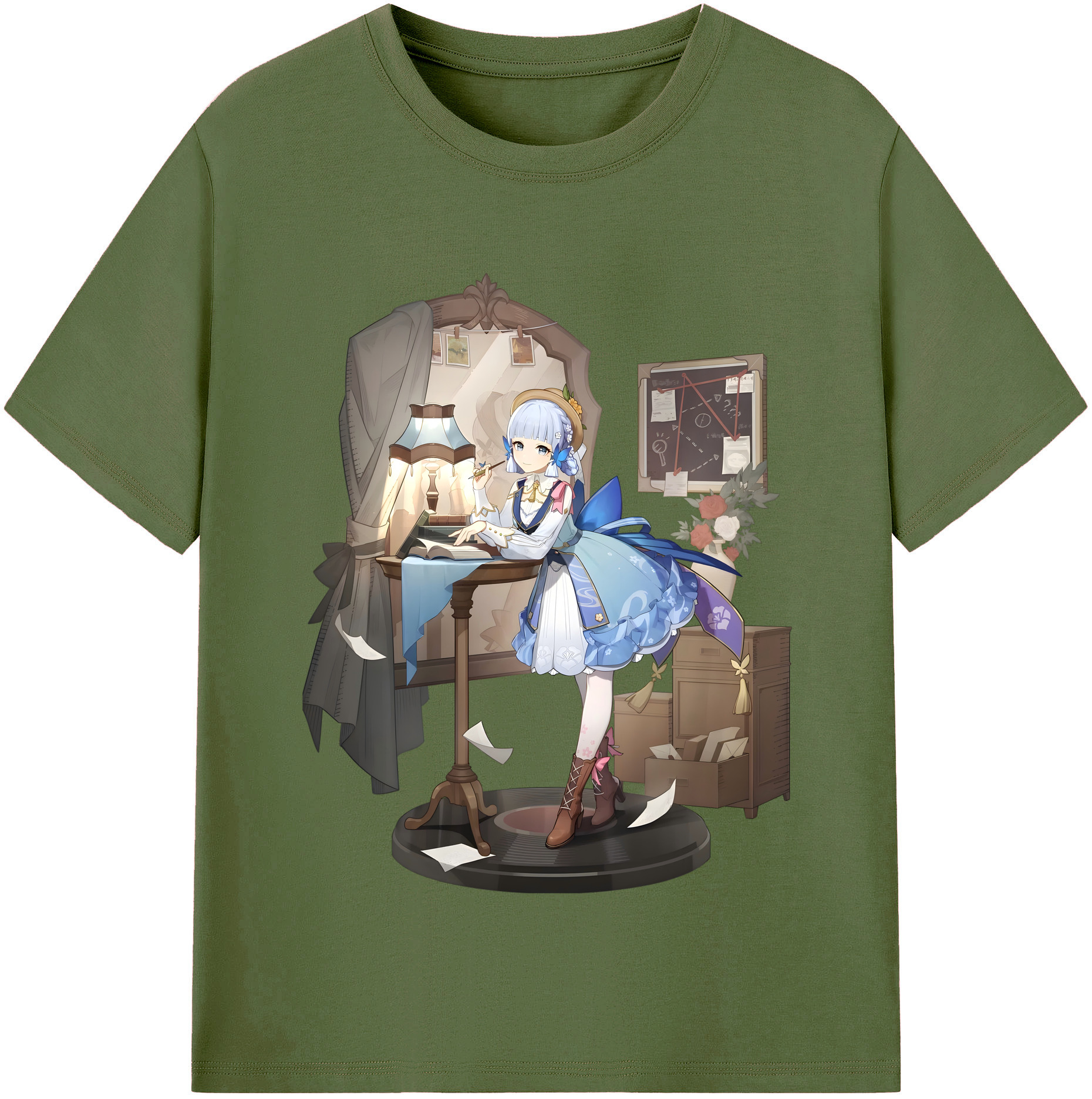 げんし神 神里綾華 神宮寺レン genshin Kamimiya Ren 綿100％半袖Tシャツ（フロントプリント）